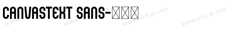 CanvasText Sans字体转换